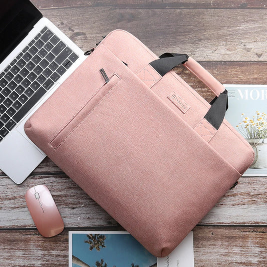 Laptop Bag Case for Macbook Air Pro Retina 13 14 15 Laptop Sleeve 15.6 Notebook Bag For Dell Acer Asus HP Business Women Handbag Red Magic