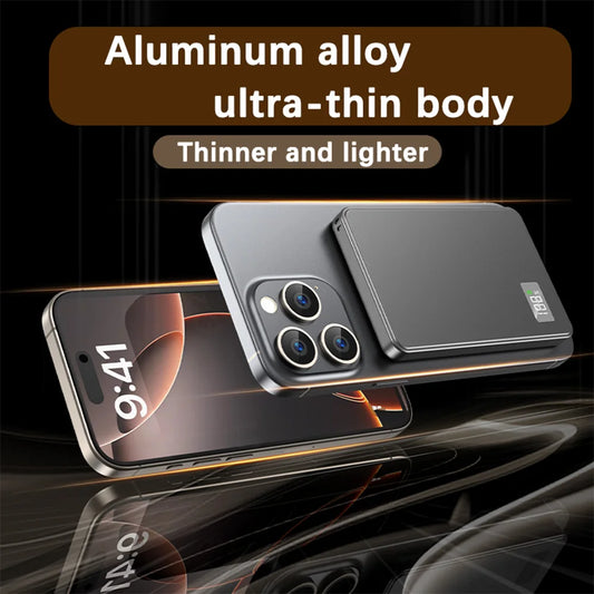 Xiaomi 500000mAh Magnetic Power Bank Portable Wireless PD22.5W Fast Charging External Battery for Magsafe For iPhone Samsung Red Magic