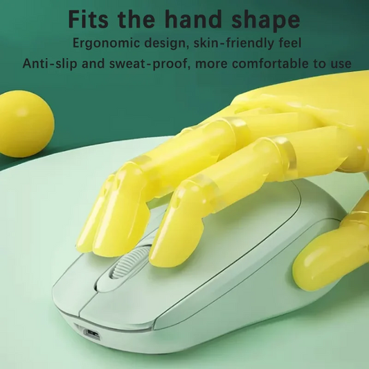 Wireless Gaming Mouse 2.4G Bluetooth 5.2 Rechargeable RGB 1600DPI Optical Mouse for PC Laptop Computer Red Magic