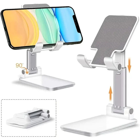 Desk Mobile Phone Holder Stand For IPhone IPad Xiaomi Adjustable Desktop Tablet Holder Universal Table Cell Phone Stand Red Magic