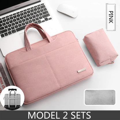 Laptop Bag 13.3 15.6 14 inch Waterproof Notebook Sleeve For Macbook Case M1 M2 Air Pro 13 15 Huawei Shoulder Handbag Briefcase Red Magic