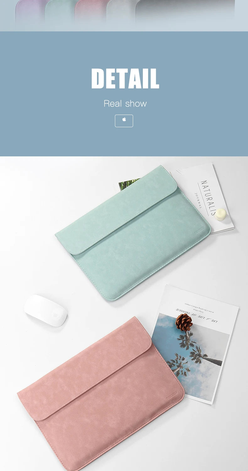 Laptop Sleeve bag Cases For Macbook Pro Air 13.3 M1 M2 13.6 11 14 16 15 XiaoMi 15.6 Notebook Cover HP Matebook Shell Accessories Red Magic