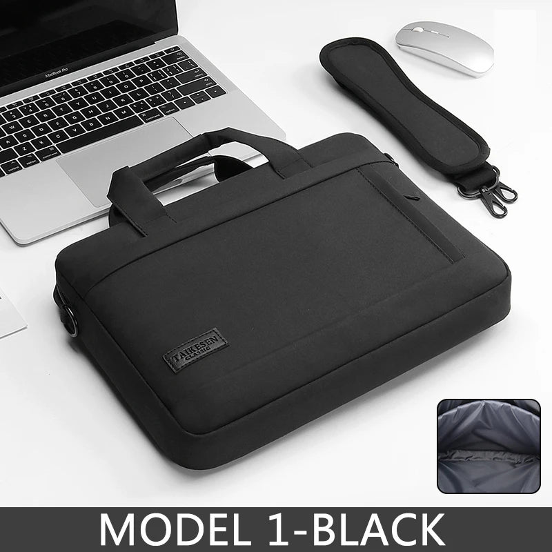 Laptop bag Sleeve Case Shoulder handBag For M1 M2 14 15 15.6 17 inch Macbook Air Pro 13.3 Huawei Asus Dell Notebook Briefcases Red Magic