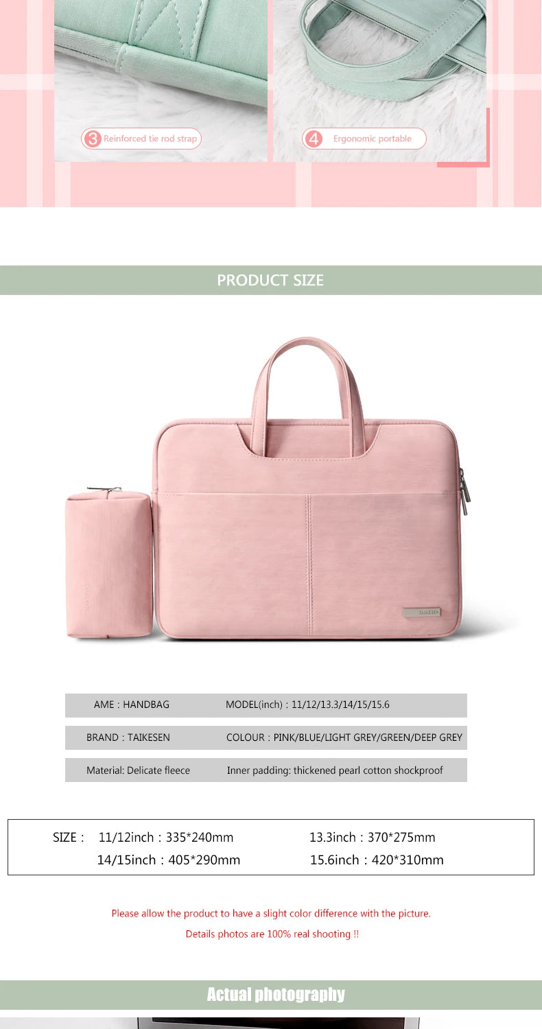 PU Leather women Laptop Bag Notebook Case Carrying Briefcase for Macbook Air 13.3 14 15.6 inch men Handbags shoulder sleeve Bag Red Magic