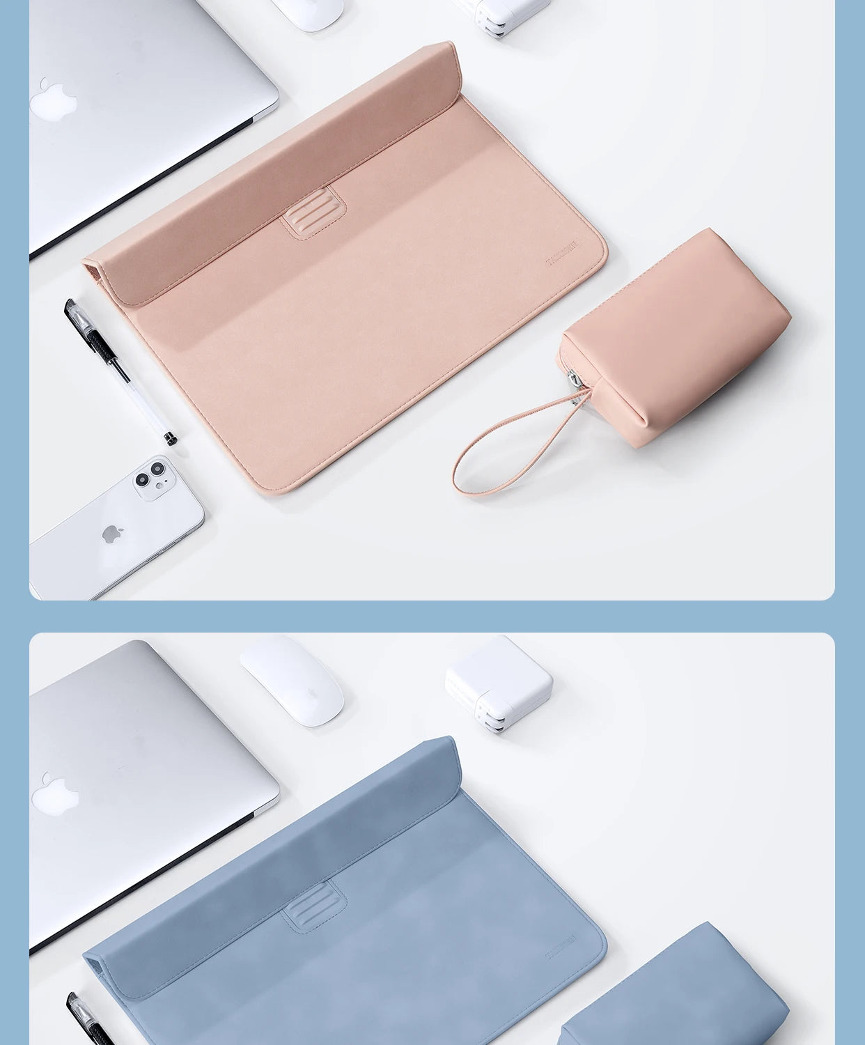 Laptop Sleeve Bag Case For Macbook M1 Air Pro 13 15 Notebook Sleeve Bag For Huawei ASUS Dell 11 12 13.3 14 15.6 Inch stand Case Red Magic