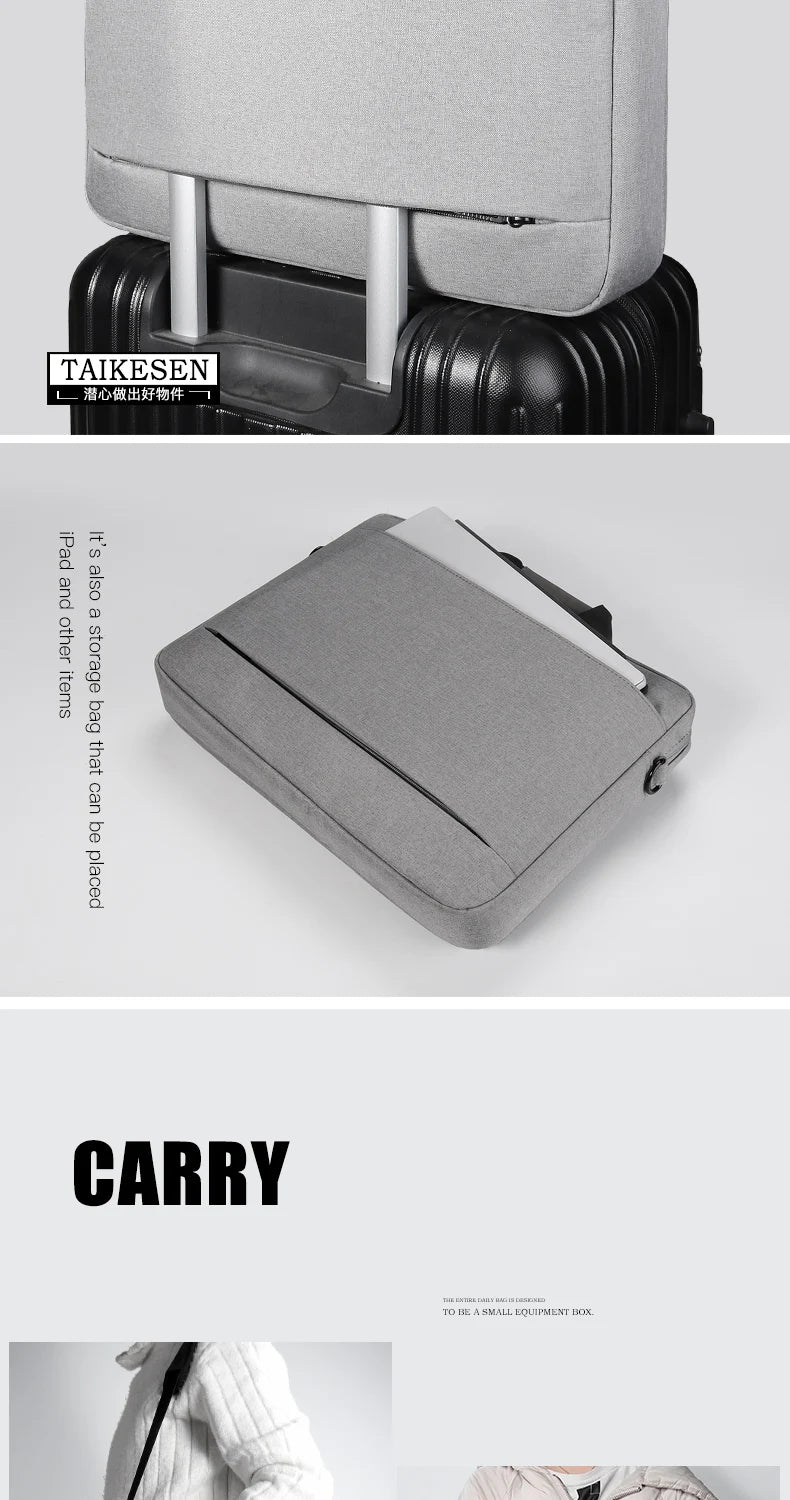 Laptop Bag Case for Macbook Air Pro Retina 13 14 15 Laptop Sleeve 15.6 Notebook Bag For Dell Acer Asus HP Business Women Handbag Red Magic