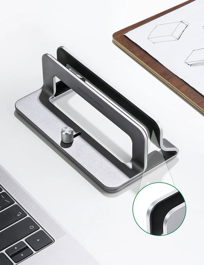 UGREEN Vertical Laptop Stand Holder For MacBook Air Pro Aluminum Foldable Notebook Stand Laptop Support MacBook Pro Tablet Stand Red Magic