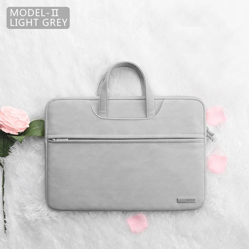 PU Leather women Laptop Bag Notebook Case Carrying Briefcase for Macbook Air 13.3 14 15.6 inch men Handbags shoulder sleeve Bag Red Magic
