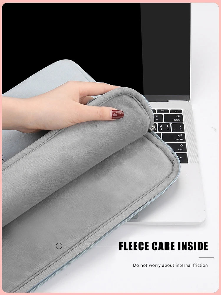 PU Leather women Laptop Bag Notebook Case Carrying Briefcase for Macbook Air 13.3 14 15.6 inch men Handbags shoulder sleeve Bag Red Magic