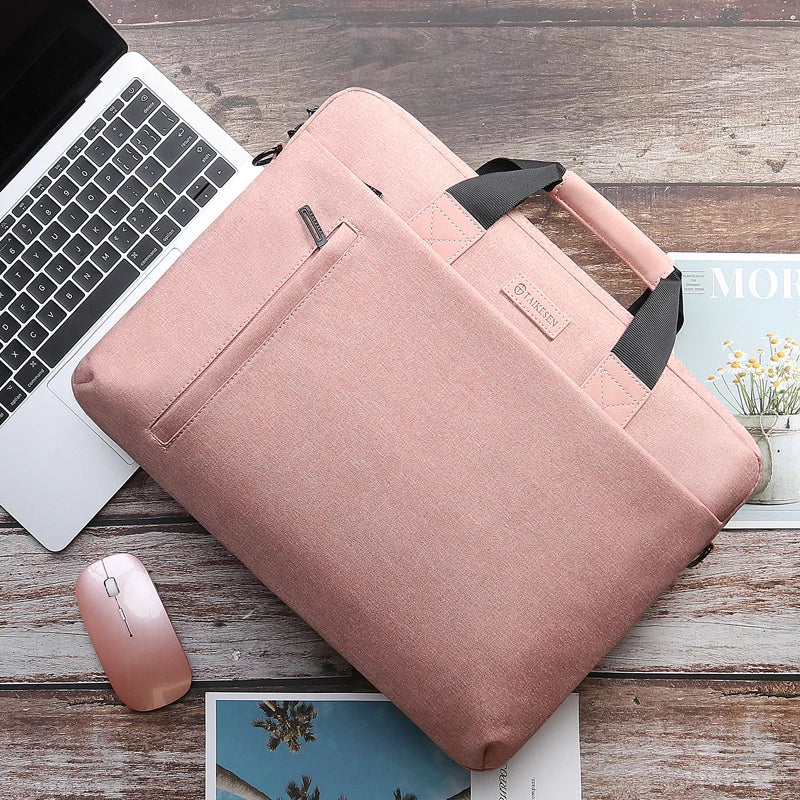 Laptop Bag Case for Macbook Air Pro Retina 13 14 15 Laptop Sleeve 15.6 Notebook Bag For Dell Acer Asus HP Business Women Handbag Red Magic