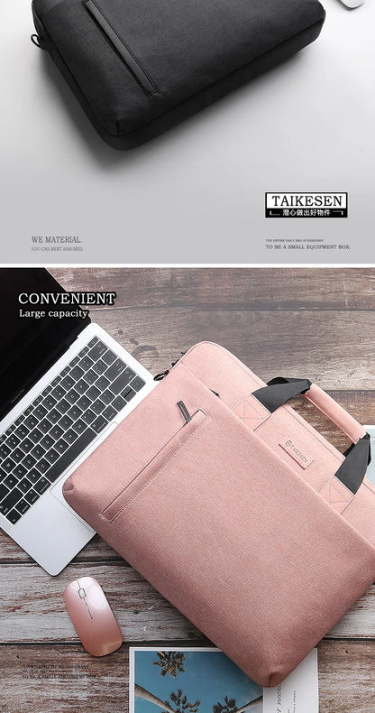 Laptop Bag Case for Macbook Air Pro Retina 13 14 15 Laptop Sleeve 15.6 Notebook Bag For Dell Acer Asus HP Business Women Handbag Red Magic