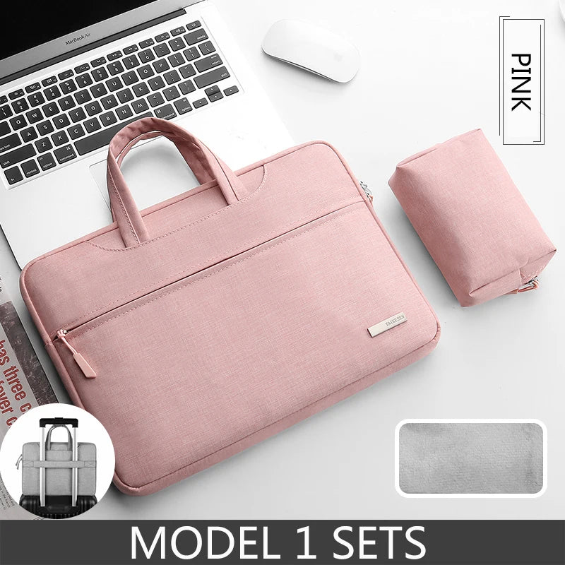 Laptop Bag 13.3 15.6 14 inch Waterproof Notebook Sleeve For Macbook Case M1 M2 Air Pro 13 15 Huawei Shoulder Handbag Briefcase Red Magic