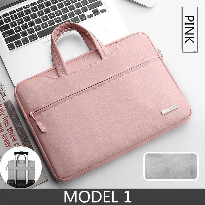 Laptop Bag 13.3 15.6 14 inch Waterproof Notebook Sleeve For Macbook Case M1 M2 Air Pro 13 15 Huawei Shoulder Handbag Briefcase Red Magic