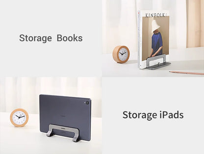 UGREEN Vertical Laptop Stand Holder For MacBook Air Pro Aluminum Foldable Notebook Stand Laptop Support MacBook Pro Tablet Stand Red Magic