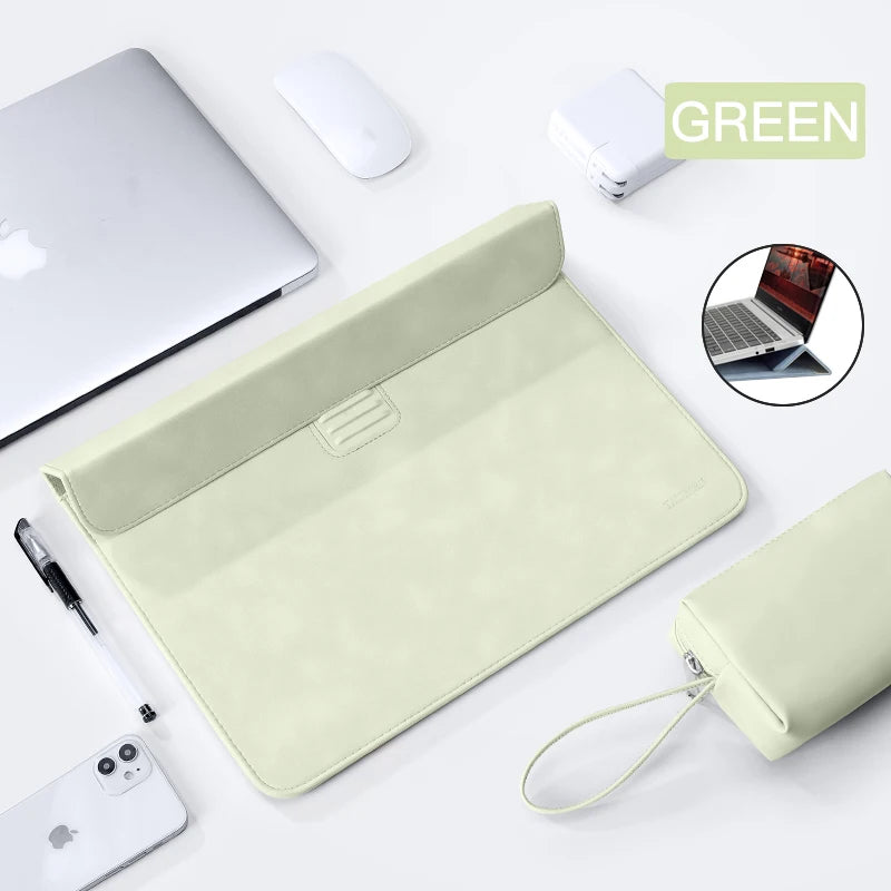 Laptop Sleeve Bag Case For Macbook M1 Air Pro 13 15 Notebook Sleeve Bag For Huawei ASUS Dell 11 12 13.3 14 15.6 Inch stand Case Red Magic