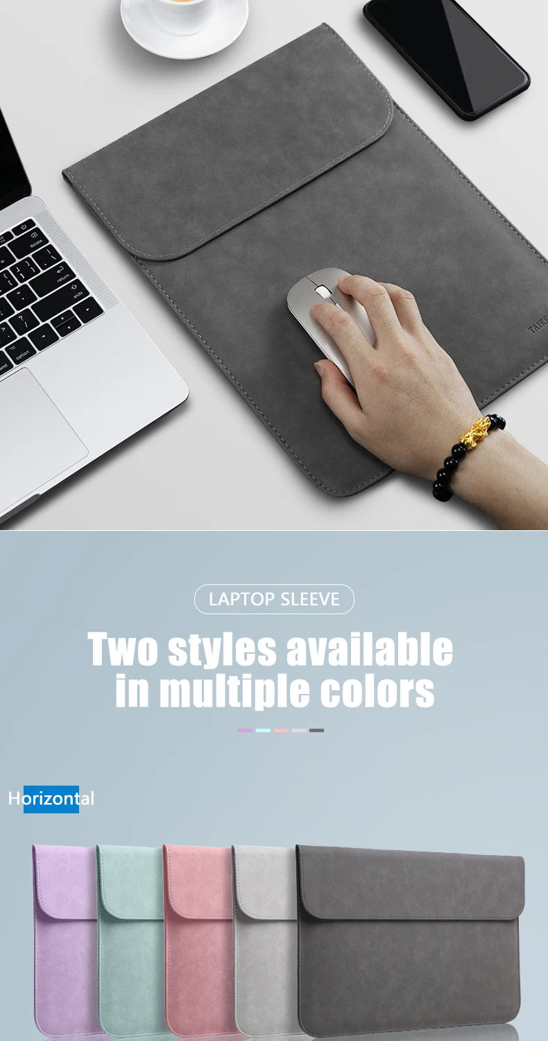 Laptop Sleeve bag Cases For Macbook Pro Air 13.3 M1 M2 13.6 11 14 16 15 XiaoMi 15.6 Notebook Cover HP Matebook Shell Accessories Red Magic