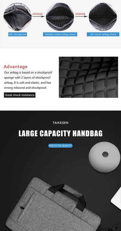 Laptop bag Sleeve Case Shoulder handBag For M1 M2 14 15 15.6 17 inch Macbook Air Pro 13.3 Huawei Asus Dell Notebook Briefcases Red Magic