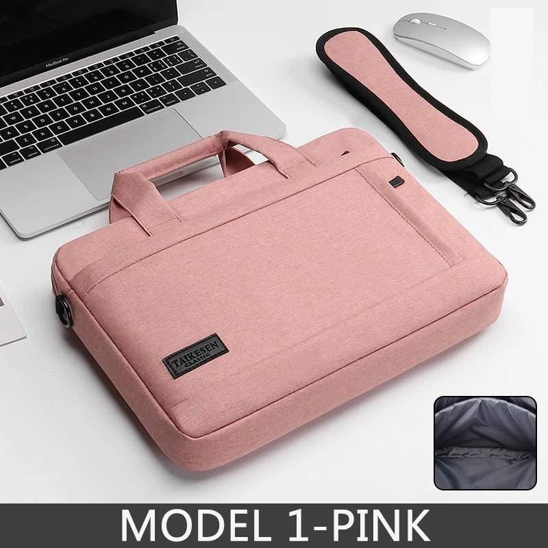 Laptop bag Sleeve Case Shoulder handBag For M1 M2 14 15 15.6 17 inch Macbook Air Pro 13.3 Huawei Asus Dell Notebook Briefcases Red Magic
