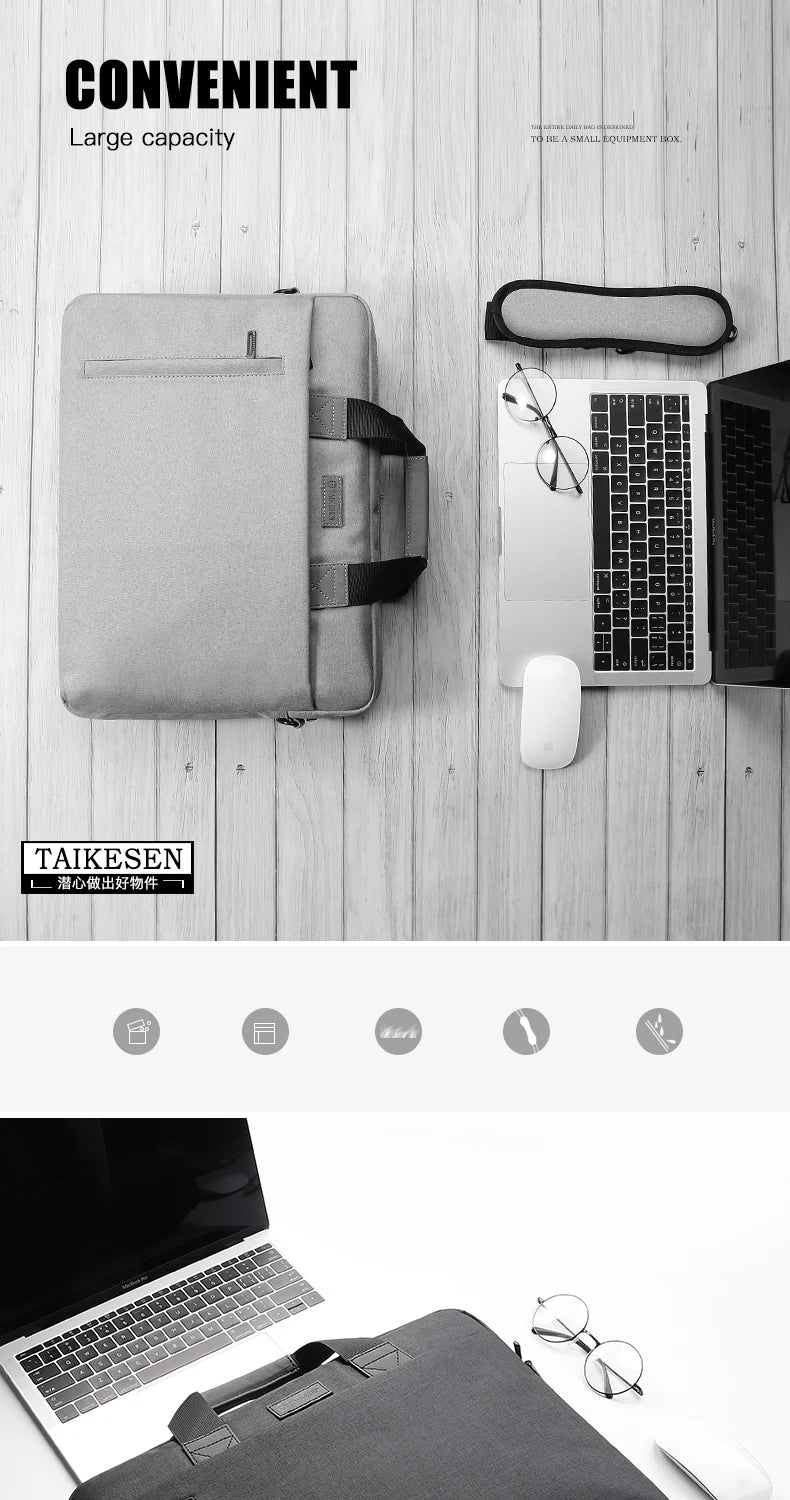 Laptop Bag Case for Macbook Air Pro Retina 13 14 15 Laptop Sleeve 15.6 Notebook Bag For Dell Acer Asus HP Business Women Handbag Red Magic