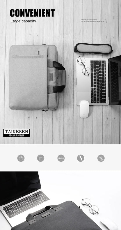 Laptop Bag Case for Macbook Air Pro Retina 13 14 15 Laptop Sleeve 15.6 Notebook Bag For Dell Acer Asus HP Business Women Handbag Red Magic