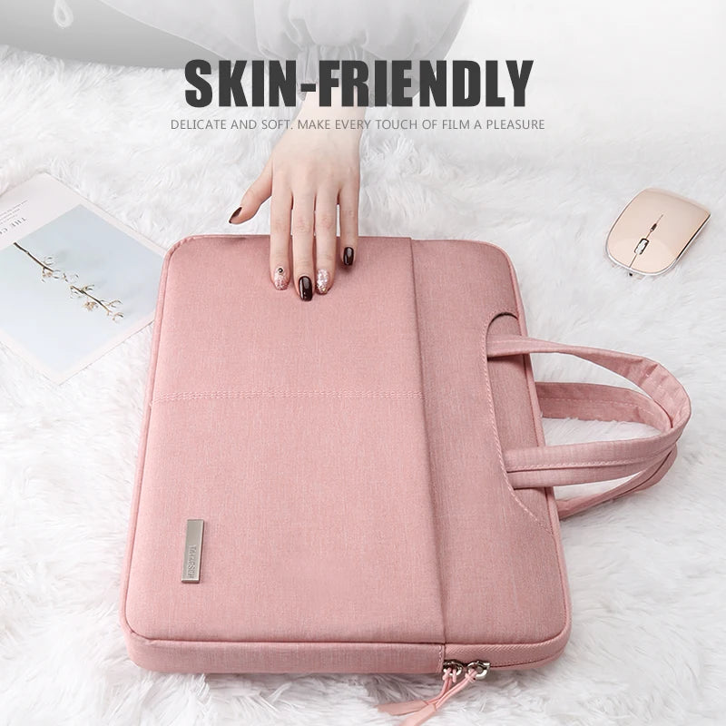 Laptop Bag 13.3 15.6 14 inch Waterproof Notebook Sleeve For Macbook Case M1 M2 Air Pro 13 15 Huawei Shoulder Handbag Briefcase Red Magic