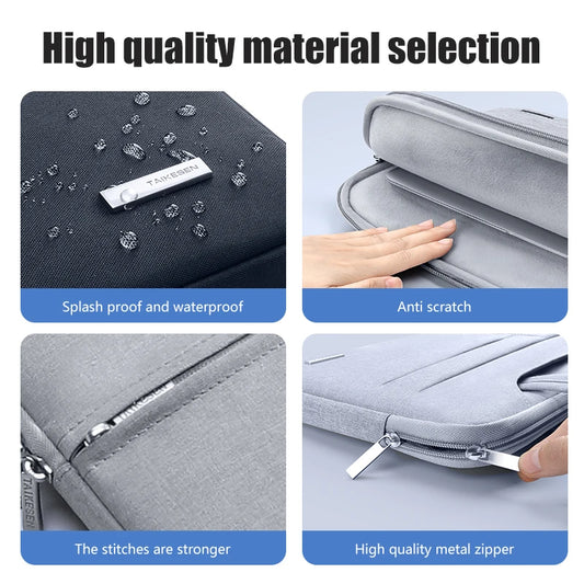 Laptop Bag 13.3 15.6 14 INCH Waterproof Notebook Bag Sleeve For Macbook Air Pro 13 15 Computer Shoulder Handbag Briefcase Bag Red Magic