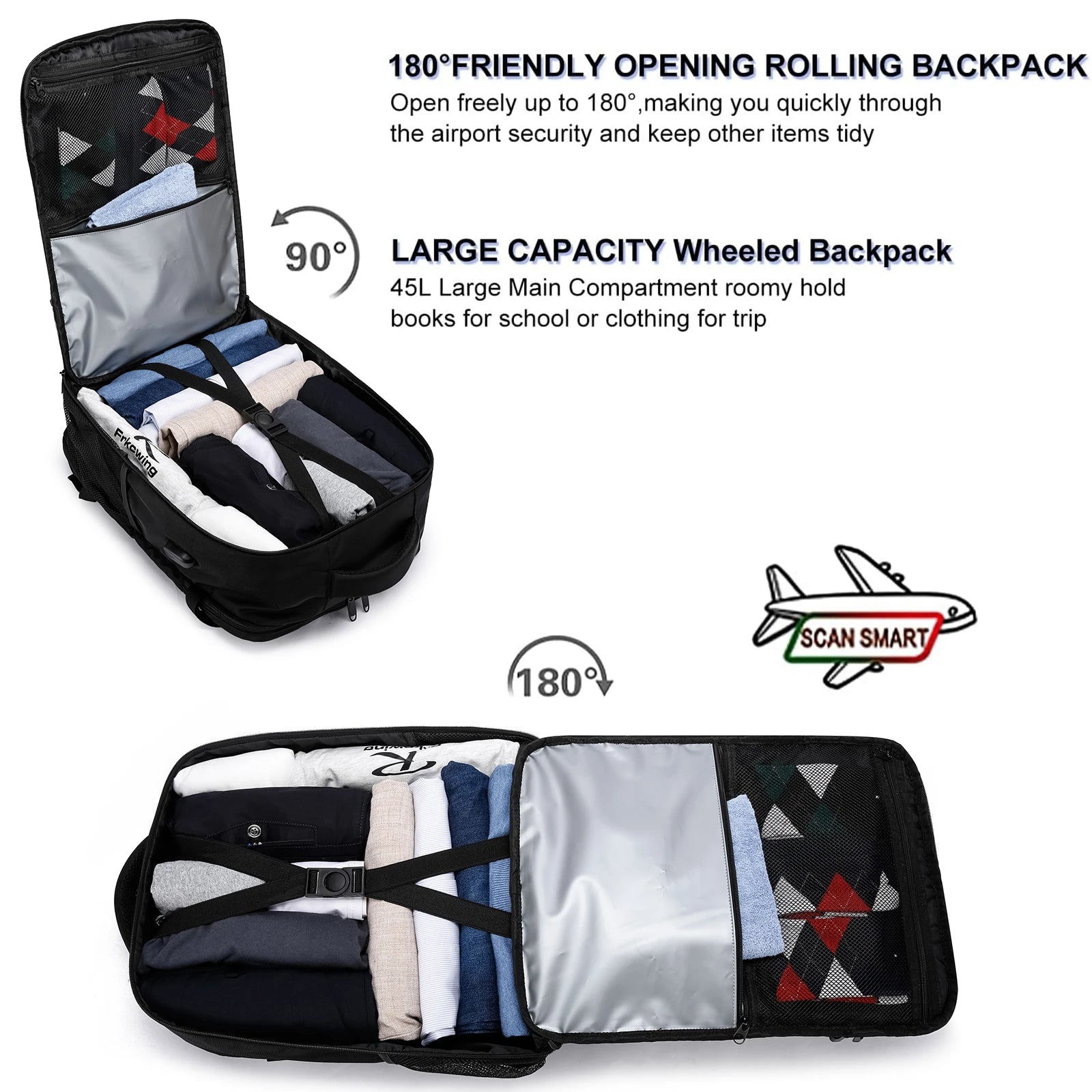 ryanair 40x20x25 and easyjet 45x36x20 Cabin Bag Travel Backpack unisex Laptop Backpack outdoor travel backpack Student.School Red Magic