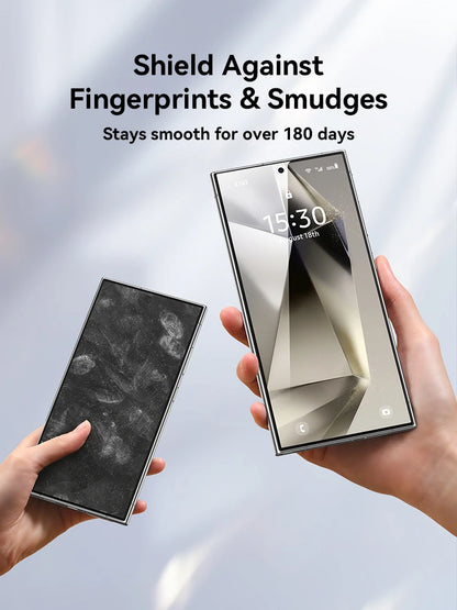 Joyroom for Samsung S25 Ultra HD Glass Screen Protector for Galaxy S24 Ultra S24 S25 S24+ S25+ Full Cover 9H HD Tempered Glass Red Magic