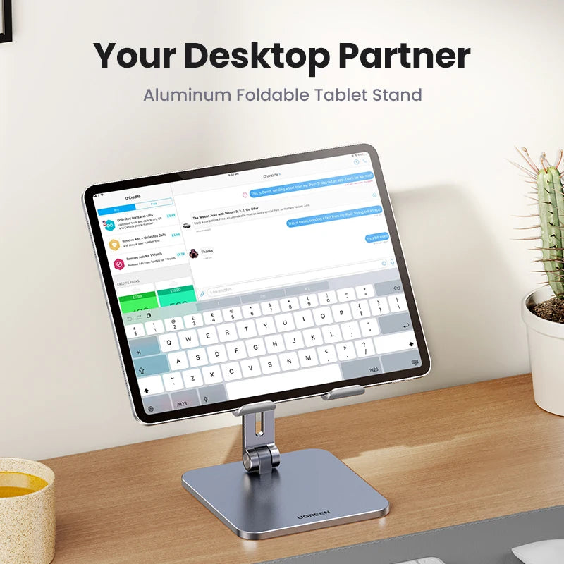 【New-in Sale】UGREEN Tablet Phone Stand For iPad Pro iPhone Xiaomi Tablet Support Aluminum iPad Stand Laptop Stand Tablet Stand Setup Lord