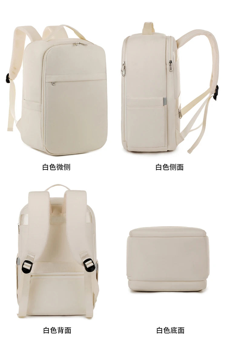 New Casual Backpack, Short-Distance Travel Backpack, Fashionable and Versatile Multi-Compartment Laptop Bag Red Magic