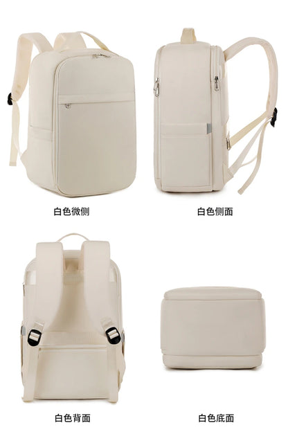 New Casual Backpack, Short-Distance Travel Backpack, Fashionable and Versatile Multi-Compartment Laptop Bag Red Magic