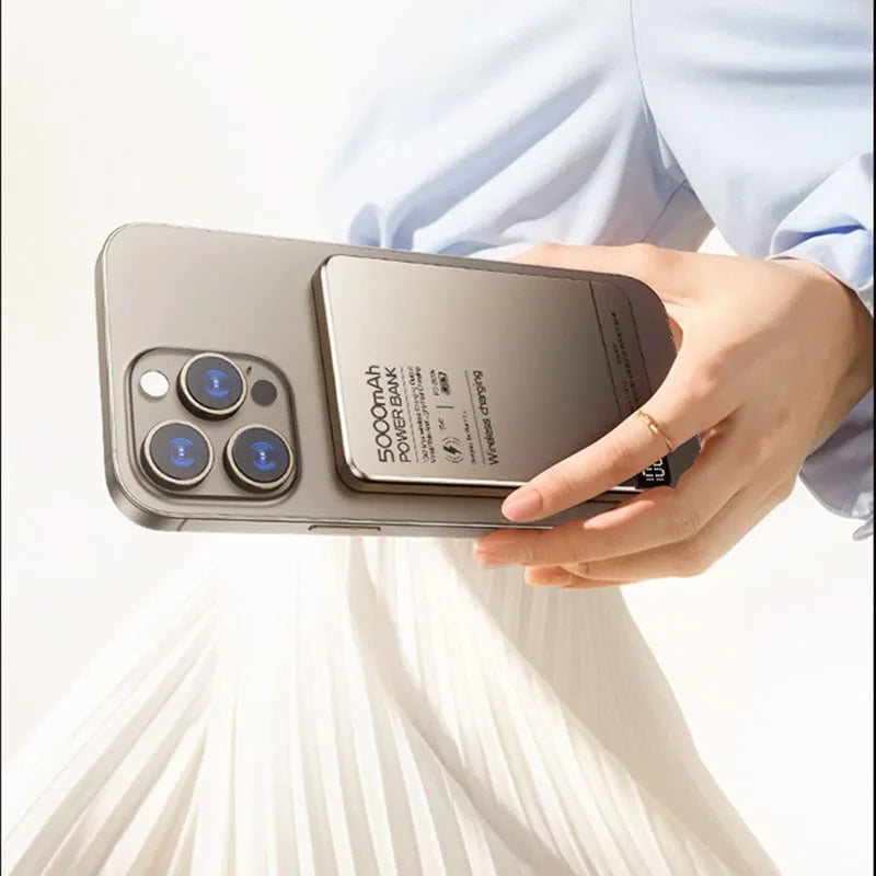 10000mAh Power Bank Magnetic Qi Wireless Charger PD20W Super Fast Charging Powerbank For Magsafe iPhone Samsung Huawei Xiaomi Red Magic