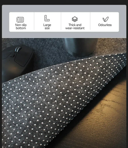 Large Size Wool Felt Mouse Pad Office Computer Desk Protector Mat Table Laptop Cushion Non-slip Gaming Accessories Keyboard Mat Red Magic