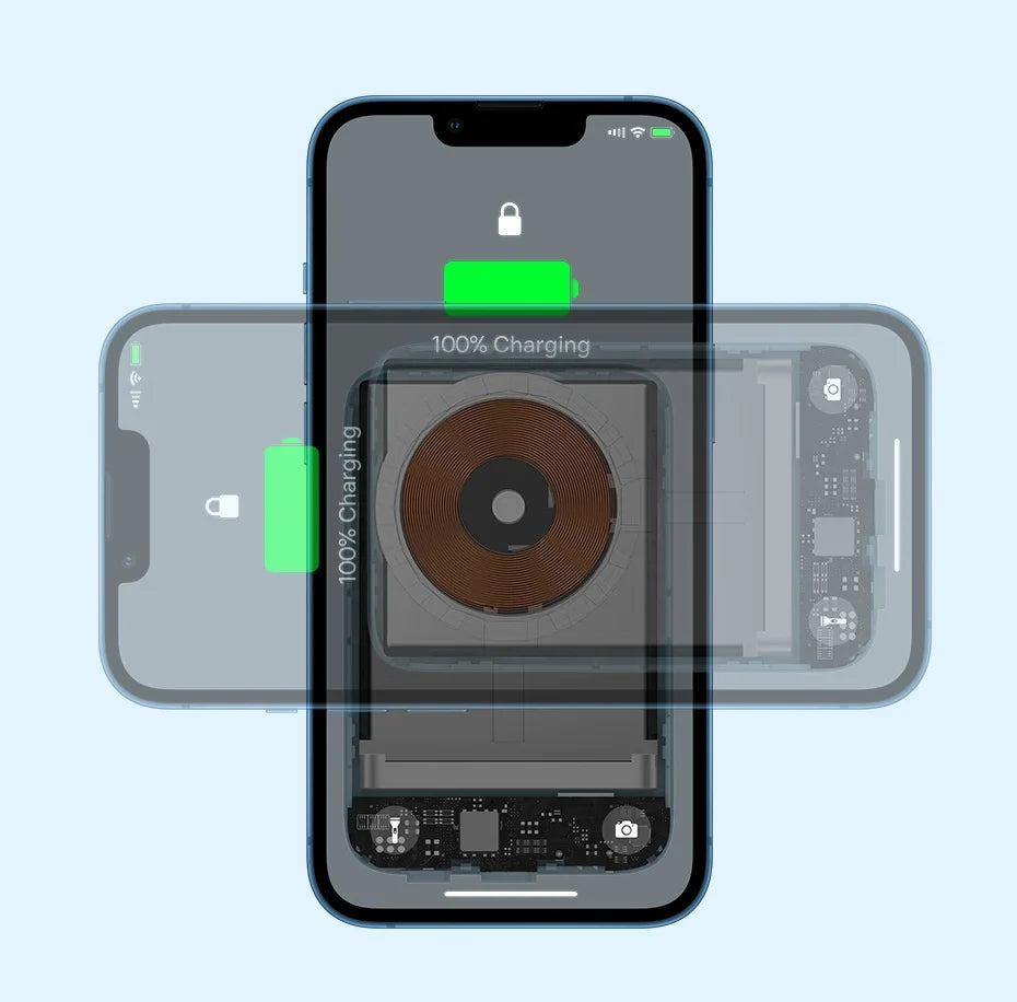 Baseus Power Bank 10000mAh Mini Magnetic Wireless Fast Charge Auto-wake For iPhone 16 15 14 13  Pro Max Magnetic Powerbank Red Magic