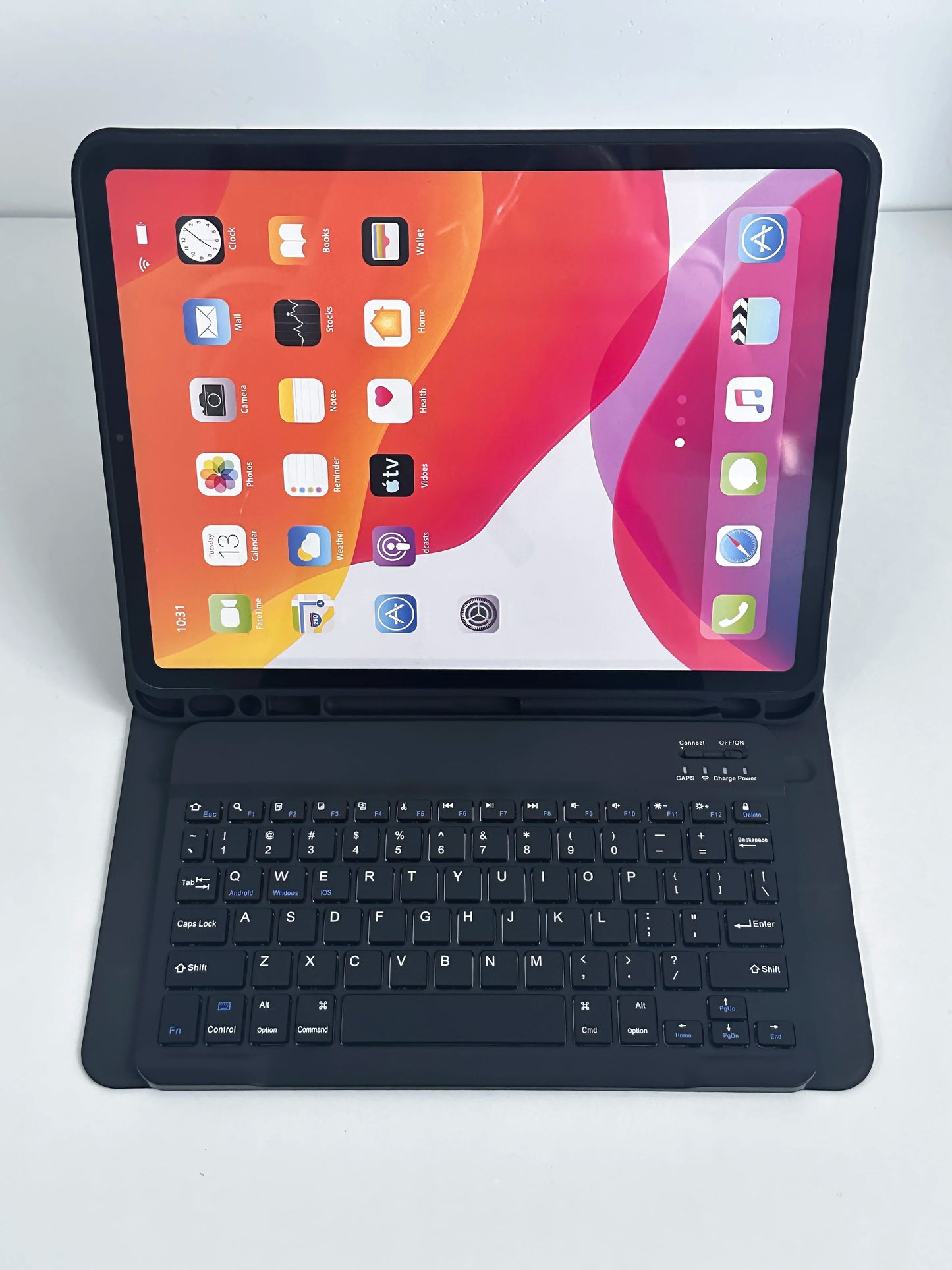 Keyboard Wireless Mouse Magic For iPad Pro 13 11 Case M4 M2 2025 M3 Air 13 11 5 4 10.2 9 8 7 Generation Case Bluetooth Keyboard Red Magic