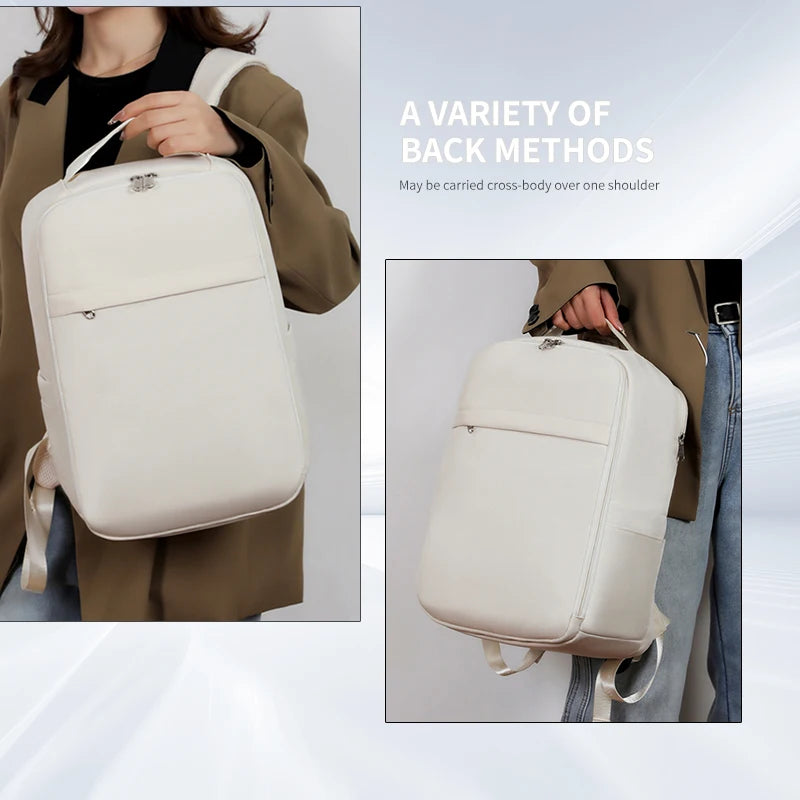 New Casual Backpack, Short-Distance Travel Backpack, Fashionable and Versatile Multi-Compartment Laptop Bag Red Magic