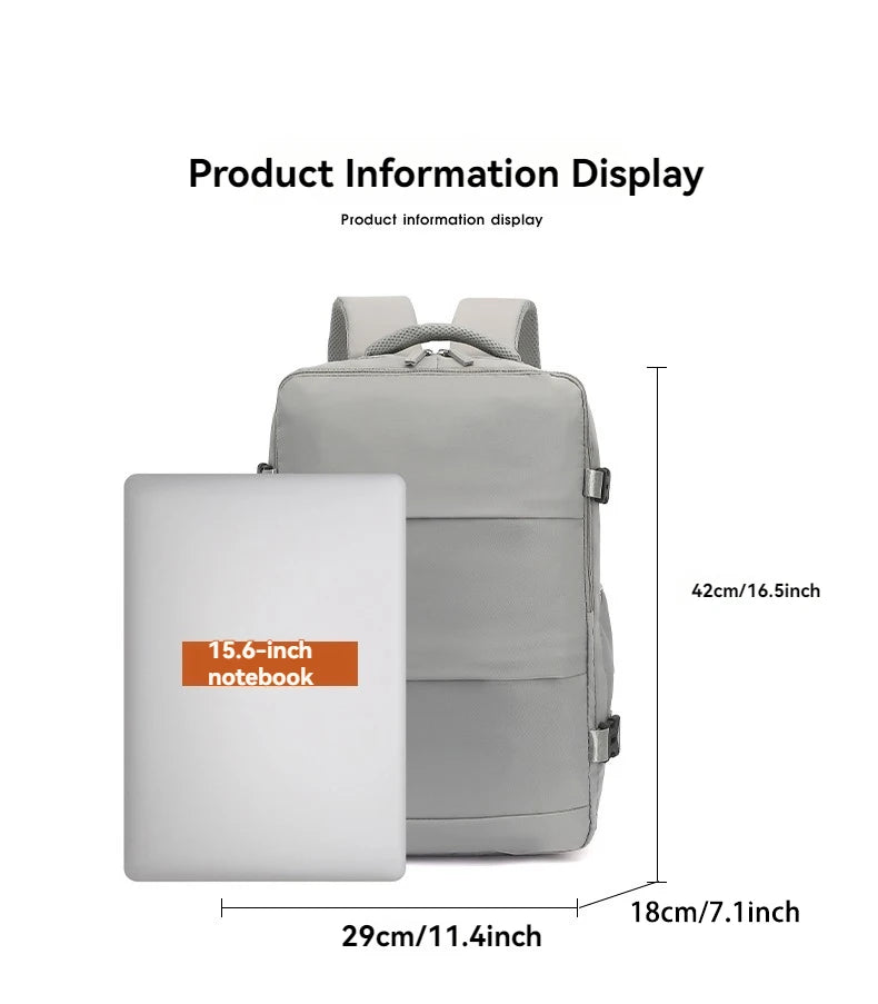 Lumin Backpack 42x18x29 Cabin Bag Travel Backpack for Men Women Hand Luggage Leisure Laptop Backpack mochila para viaje cabina Red Magic