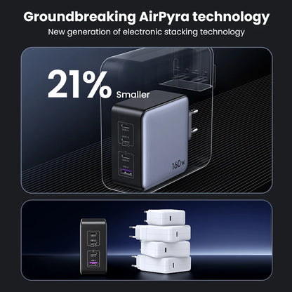 UGREEN 160W GaN Charger PD3.1 Type C For Macbook Pro Laptop USB Fast Charger QC4.0 3.0 Quick Charge For iPhone 17 Xiaomi Tablet Setup Lord