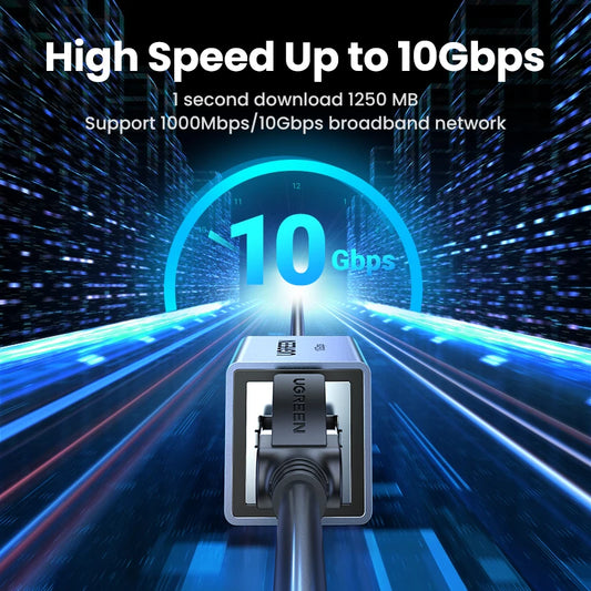 UGREEN RJ45 Connector 10Gbps Network Extender Extension for Cat8 Cat7 Cat6 Ethernet Cable Adapter Gigabit Female to Female Red Magic