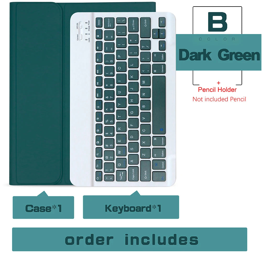 Keyboard Wireless Mouse Magic For iPad Pro 13 11 Case M4 M2 2025 M3 Air 13 11 5 4 10.2 9 8 7 Generation Case Bluetooth Keyboard Red Magic
