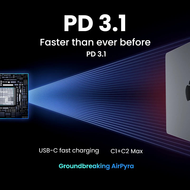 UGREEN 160W GaN Charger PD3.1 Type C For Macbook Pro Laptop USB Fast Charger QC4.0 3.0 Quick Charge For iPhone 17 Xiaomi Tablet Setup Lord