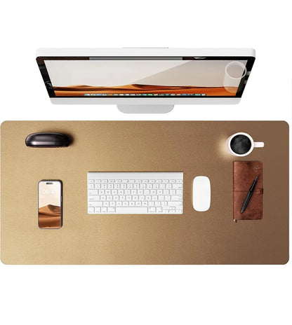 Large Mouse Pad,Office Desk Mat, Leather Desk Pad Protector, Non-Slip PU Leather Desk Blotter, Laptop Desk Pad Red Magic