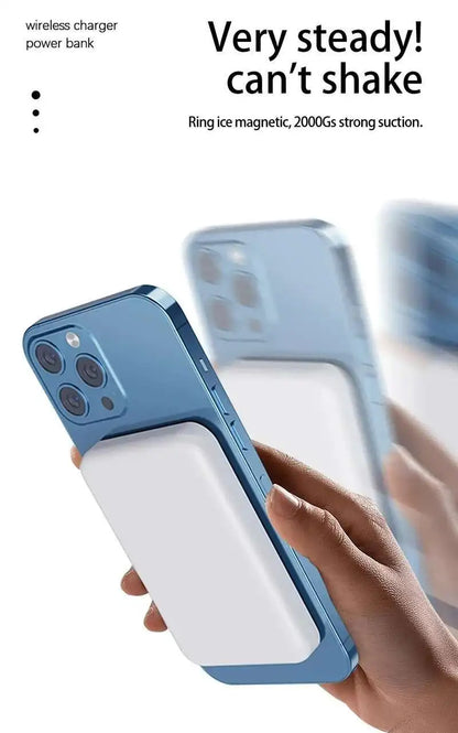 For Magsafe Power Bank 10000mAh Portable Auxiliary Spare External Magnetic Battery Pack Wireless Charger For Iphone 13 14 15 16 Red Magic