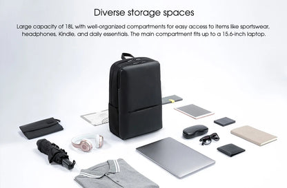 Xiaomi Classic Business Backpack 2 Fashion Laptop Bag for Men and Women Travel Large Capacity Backpack Red Magic