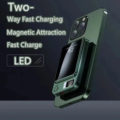 200000mAh ultra-large capacity  Fast Charging Xiaomi Magnetic Wireless Power Bank 22.5w Portable Type C Mini Power Bank For Ipho Red Magic