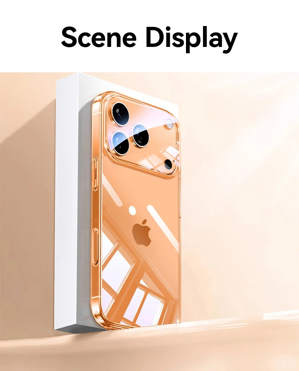 Joyroom For iPhone 17 16 15 Pro Max Case Lens Protection Anti-Yellow Case For iPhone 17 16 Pro Max Transparent Shockproof Cover Red Magic