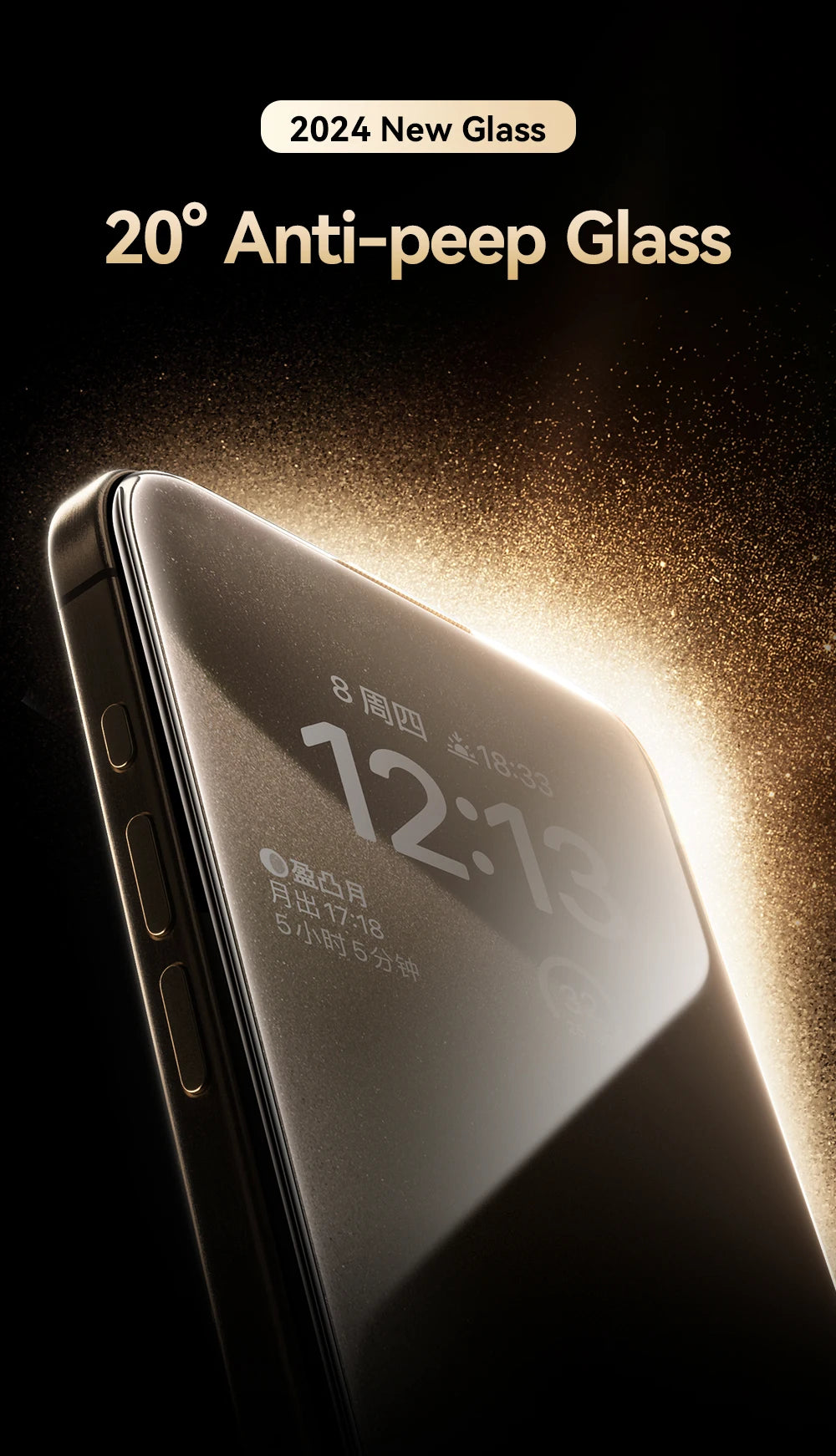 Joyroom 1/2Pcs 20°Anti-spy Glass For iPhone 16 15 Pro Max Glass For iPhone 16 15 14 13 12 11 Pro Max Privacy Screen Protector Red Magic