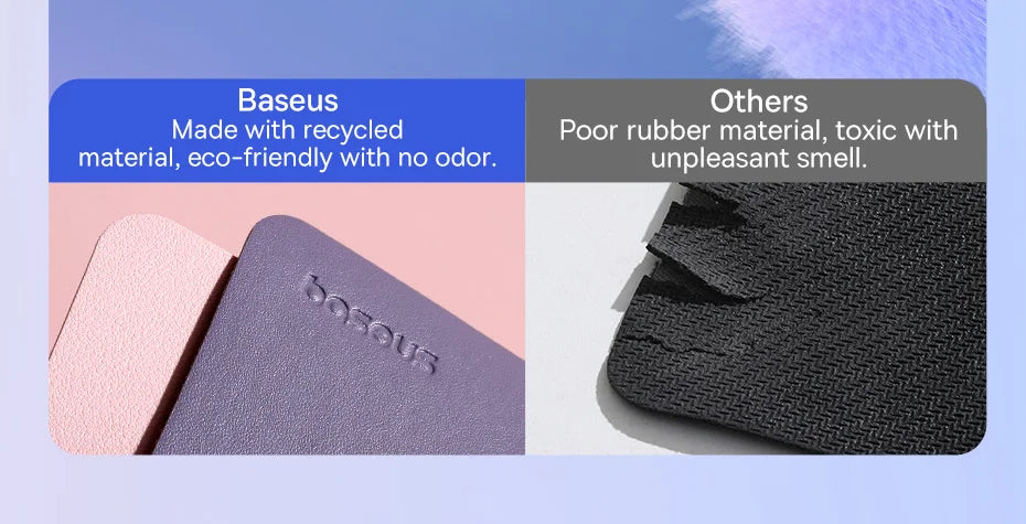 Baseus Simple Color PU Leather Mouse Mat Anti-slip Waterproof 26*21cm Mouse Pad School Supplies Office Accessories Desk Set Red Magic