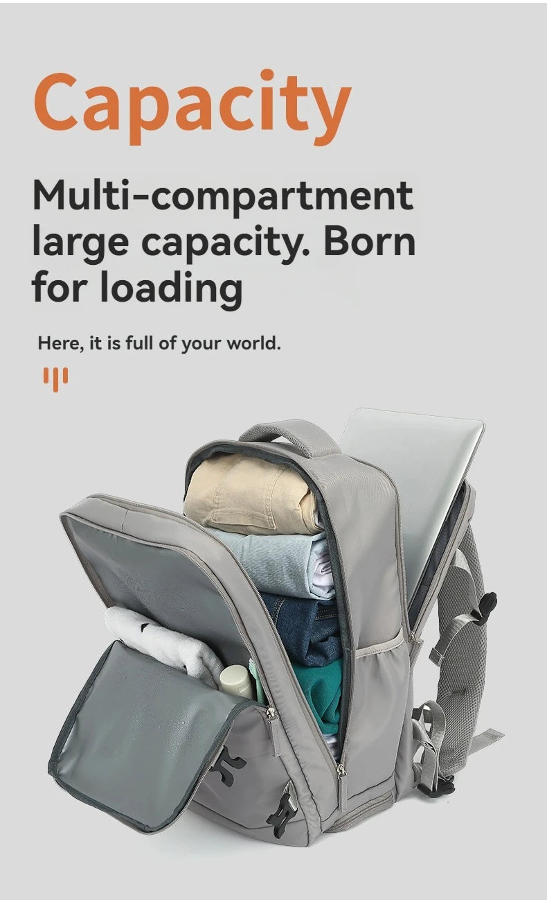 Lumin Backpack 42x18x29 Cabin Bag Travel Backpack for Men Women Hand Luggage Leisure Laptop Backpack mochila para viaje cabina Red Magic