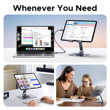 UGREEN Tablet Phone Stand For iPad Pro iPhone Xiaomi Tablet Support 360°Rotatable Aluminum iPad Stand Laptop Stand Tablet Holder Setup Lord